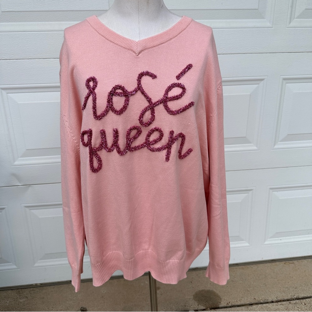 Queen of Sparkles “Rose Queen” sweater